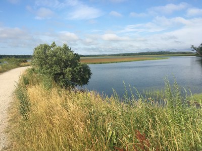 Maine's Eastern Trail runs through South Portland neighborhoods and scenic coastal landscape, including a famous lighthouse called Bug Light, the more than 3,000-acre Scarborough Marsh and a 7-mile stretch of sandy beach. The trail is the 36th inductee to Rails-to-Trails Conservancy's national Rail-Trail Hall of Fame, an elite group of trails recognized for outstanding scenic value, use, amenities, historical significance and community value. Photo courtesy Rails-to-Trails Conservancy.