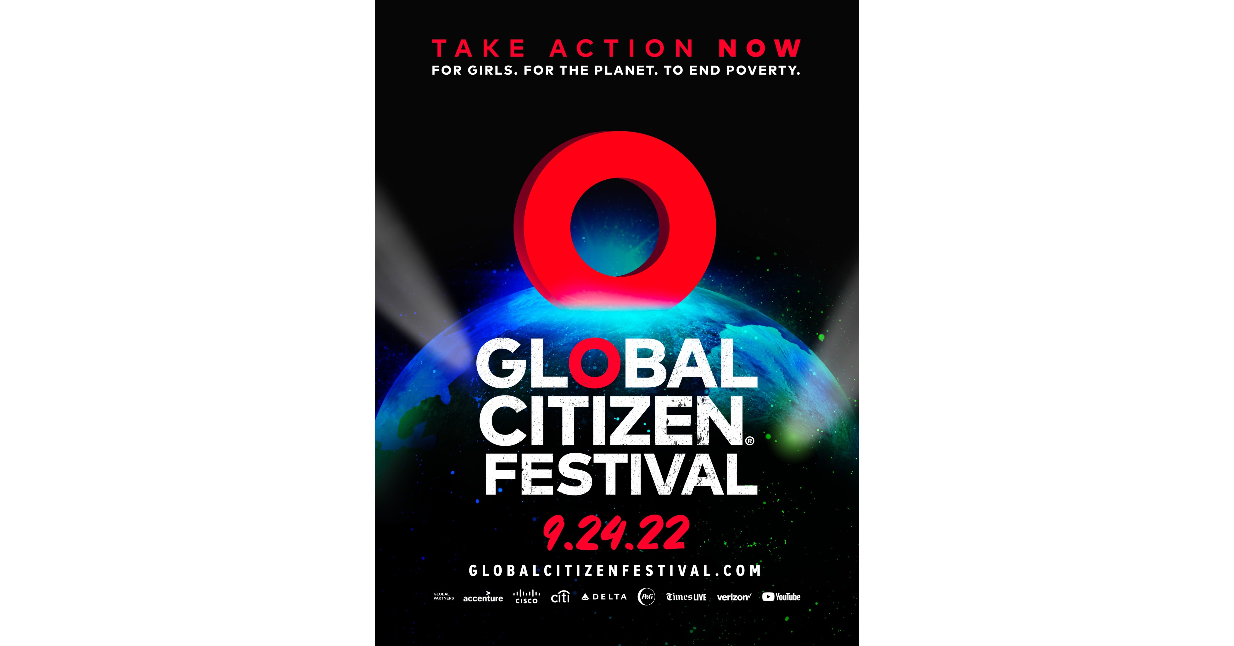 GLOBAL CITIZEN ANNOUNCES LINEUPS FOR 2022 GLOBAL CITIZEN FESTIVAL IN