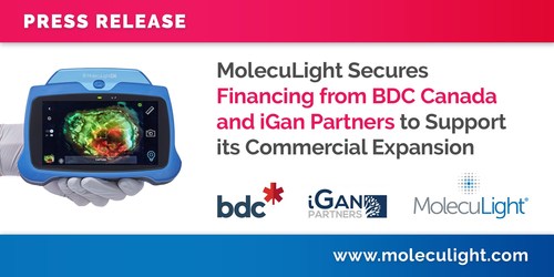 MolecuLight receives financing from iGan Partners and BDC Ventures