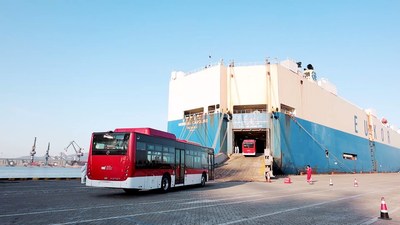 Foram enviadas 1.022 unidades de ônibus urbanos elétricos para o Chile (PRNewsfoto/FOTON INTERNATIONAL CO., LTD, BEIJING)