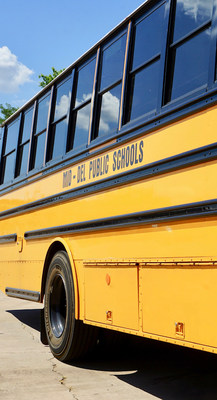 Mid-Del School Bus equipped with MERV-13 filtration and UV-C