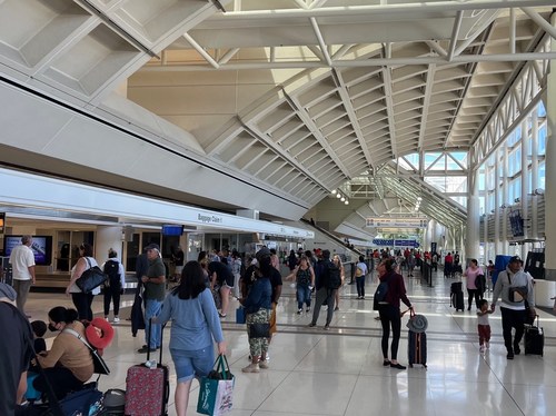 Southern California's Ontario International Airport exceeded pre-pandemic passenger levels for the fifth straight month in July.