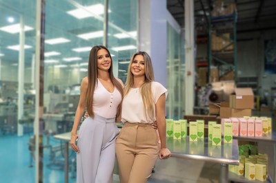 FGBG™ Founders Jessica Medri and Melissa Medri at their manufacturing warehouse in South Florida.