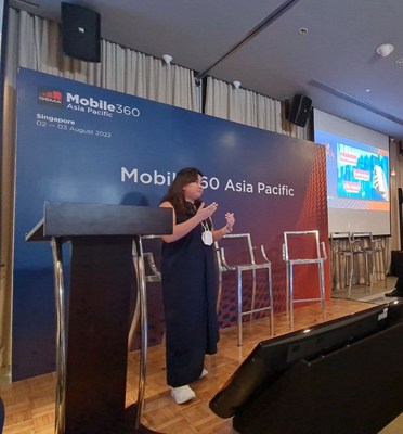 GCash President & CEO Martha Sazon shares GCash's milestone of reaching 66 Million registered users at the recent GSMA Mobile 360 Asia Pacific Fintech Summit in Singapore