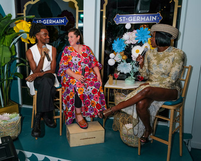 Jameel Mohammed, Zoe Bradley, and Earlecia Richelle at the 2nd Annual Fleuriste St~Germain Pop-up