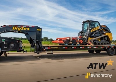 As part of a new strategic partnership with Synchrony, ATW will now offer flexible and affordable promotional financing solutions for consumers to purchase trailers, equipment and parts. (PRNewsfoto/Synchrony Financial)