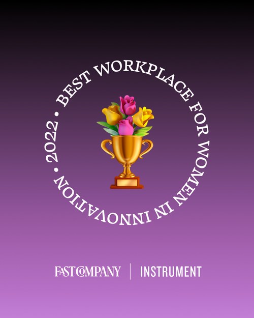 Fast Company has recognized Instrument, a leading digital agency, as one of the Best Workplaces for Innovators in the Standout for Women category.