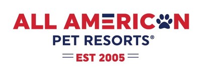 all american pet resorts new logo for brand relaunch and franchise expansion in pet services (PRNewsfoto/All American Pet Resorts)