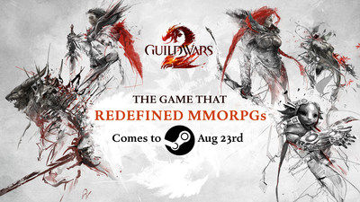 Guild Wars 2 comes to Steam August 23, 2022.