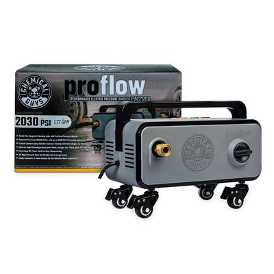 The ProFlow PM2000 Performance Electric Pressure Washer delivers unparalleled pressure washing performance in an innovative, compact, nostalgic, and fun design that’s as space efficient as it is functional.
