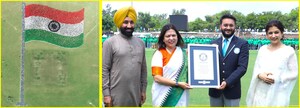 Har Ghar Tiranga: NIDF, Chandigarh University create Guinness World Record for largest human image of waving National Flag