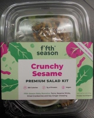 Fifth Season Issues Allergy Alert on UndeclaredDairy and Eggs in Crunchy Sesame Salad Kit