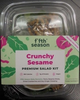 Fifth Season Issues Allergy Alert on Undeclared Dairy and Eggs in Crunchy Sesame Salad Kit