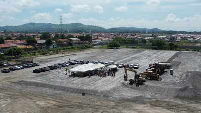 Announcement of Anduro's expansion at the traditional First Stone ceremony in San Pedro Sula, Honduras, in the footprint of the new Anduro facility to be built.