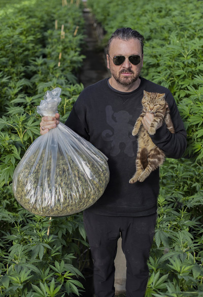 Zane Lamprey With Cat and Weed