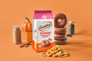 Goldfish® and Dunkin'® are Giving Pumpkin Spice Lovers a Flavor to Fall for with NEW Limited Edition Goldfish® Dunkin'™ Pumpkin Spice Grahams