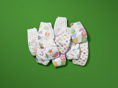 If you don't laugh, you'll cry, Babyganics' Triple Dry Diaper U-shape technology gets the job done while adding a pop of fun.