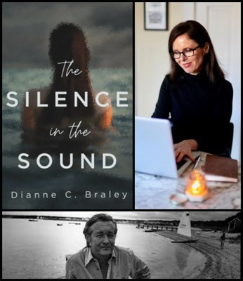 Pulitzer Prize-winning author William Styron (bottom) helped Dianne Braley (right) discover her love of writing while staying in Martha's Vineyard. Her forthcoming novel The Silence in the Sound (left) was inspired by this experience.