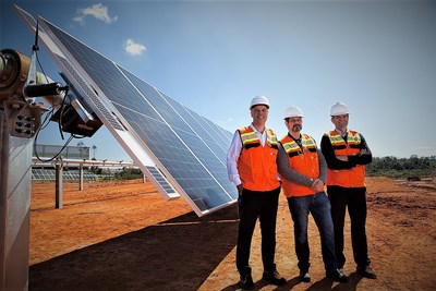 Nextraker and Flex Institute of Technology Brazil teams at the Center for Solar Excellence, Sorocaba, Brazil 2022