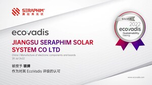 Xinhua Silk Road : Seraphim reçoit la médaille d'argent du classement EcoVadis sur la RSE