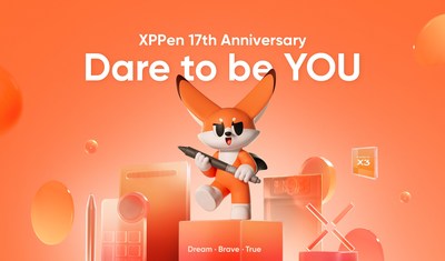 SİZ olmaya cesaret edin -- XPPen 17. Yıldönümünü Yükseltilmiş Bir Maskot Resmi ve Yeni Bir Seri ile Kutluyor