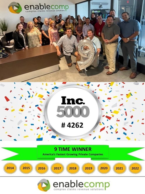 EnableComp is a 9 time winner on the Inc. 5000 List EnableComp is a 9 time winner on the Inc. 5000 List