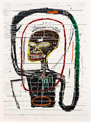 Jean-Michel Basquiat, Flexible, 1984, 24-Color Screenprint, Edition of 85. Image courtesy Jean-Michel Basquiat Foundation.