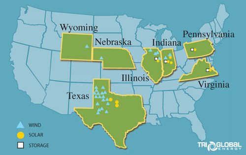 Tri Global Energy renewable energy projects in the U.S.