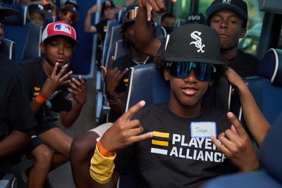 TPA transported two buses filled with baseball and softball players from Inglewood, CA to LA's Convention Center. "Our kids have to see us. We look like them, talk like them. We make the idea of making it, real to them" says Edwin Jackson, a Founder of The Players Alliance