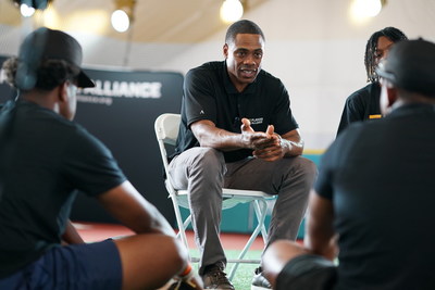 Curtis Granderson, TPA's Board chair helped high school players think about how they can play the game and get an education. "If I can do it you can do it. You just have to believe it and put in the work."