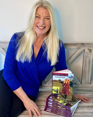 Sandra Guibord alongside her book, Find Your Wine Identity