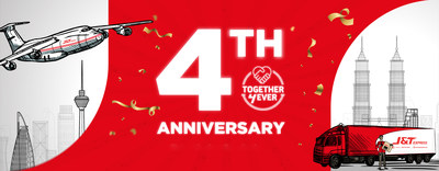 J&T Express celebra su cuarto aniversario en Malasia