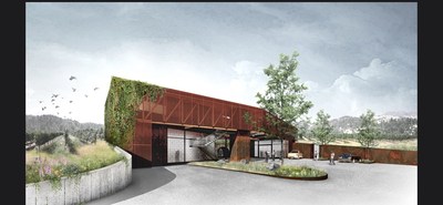 Rendering of Vice Versa's new winery in Calistoga in the Napa Valley