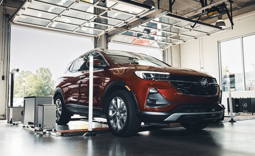 Vehicle passes through UVeye inspection line at Carl Black Kennesaw, Georgia.