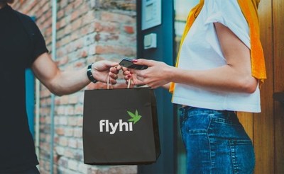 Flyhi promotional, customer taking delivery