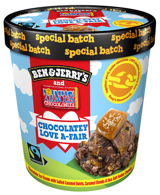 Ben & Jerry's joins forces with Tony's Chocolonely to make chocolate 100% modern slavery free - With tasty, NEW chocolate and ice cream treats to celebrate (PRNewsfoto/BEN & JERRY'S)
