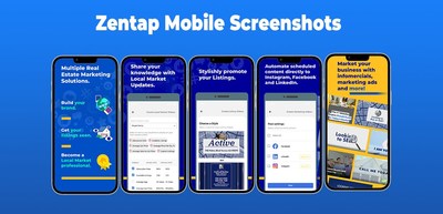 Create branded content for your real estate business, access industry-relevant news, schedule content to be posted, and more right from the Zentap mobile app!