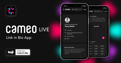 Cameo Live on the Koji App Store