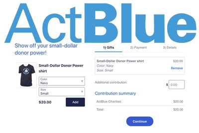 Add union printed merch to your ActBlue page with MerchBlue