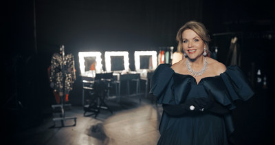 Grammy®-award winning soprano Rene´e Fleming backstage at the historic The´a^tre du Cha^telet in Renée Fleming’s Cities That Sing – Paris, exclusively in IMAX theatres September 18, 2022. Courtesy of IMAX® and Stage Access