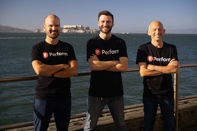 [L to R] Perform co-founders Christian Mathiesen (Chief Technology Officer), Eric Brownrout (Chief Executive Officer), Leonard Adler (Chief Running Officer)