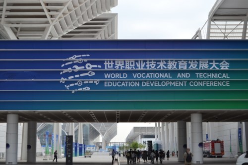 The World Vocational and Technical Education Development Conference is to open at the National Convention and Exhibition Center in Tianjin. [Photo by Pan Yixuan]