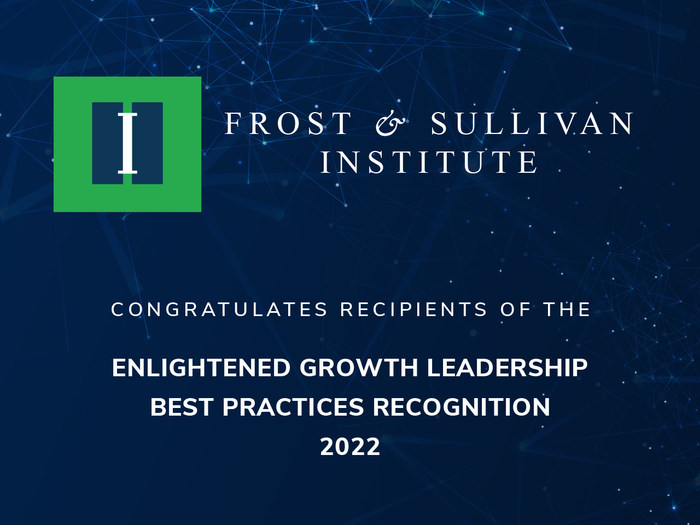 Outstanding Organizations awarded by Frost and Sullivan Institute for Enlightened Growth Leadership
