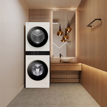 The new WashTower™ model takes the user experience – and laundry results – to the next level with LG’s advanced laundry technologies The new WashTower™ model takes the user experience – and laundry results – to the next level with LG’s advanced laundry technologies