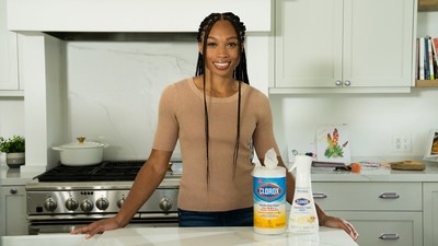 Allyson Felix, track & field gold medalist, entrepreneur and mom is teaming up with Clorox to help parents tackle germ spread for an unstoppable school year.