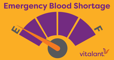 Vitalant's emergency blood shortage is acute for type O, the most frequently transfused blood type.