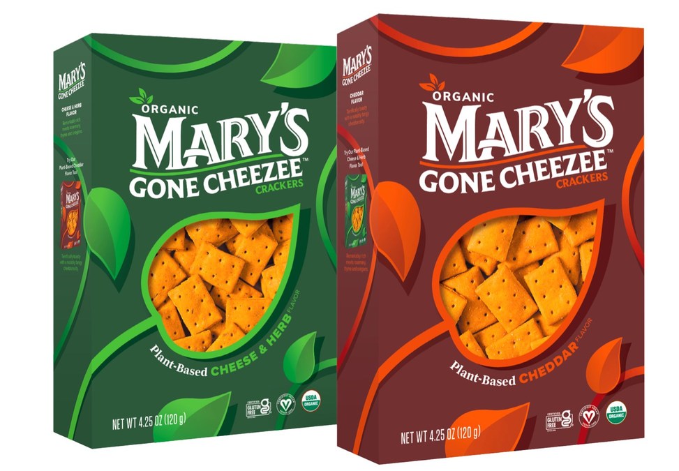 Mary's Gone Crackers Expands their Iconic Gluten Free Product Mix with New Plant-Based Cheese Flavored Crackers: Mary's Gone Cheezee - Vimarsana News