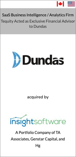 Tequity's SaaS Analytics Client, Dundas Data Visualization, Acquired by insightsoftware