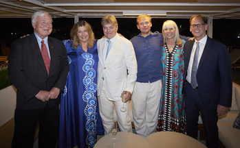 The Carnarvons with Tor, Karine and Rod on board the Viking Osiris. For more information, visit www.viking.com.