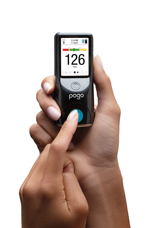 O sistema de monitoramento de glicose no sangue POGO Automatic®